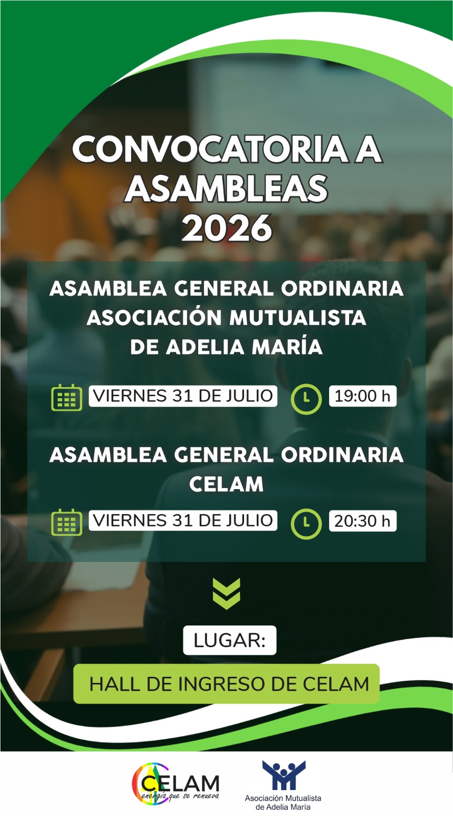 Aviso informativo CELAM